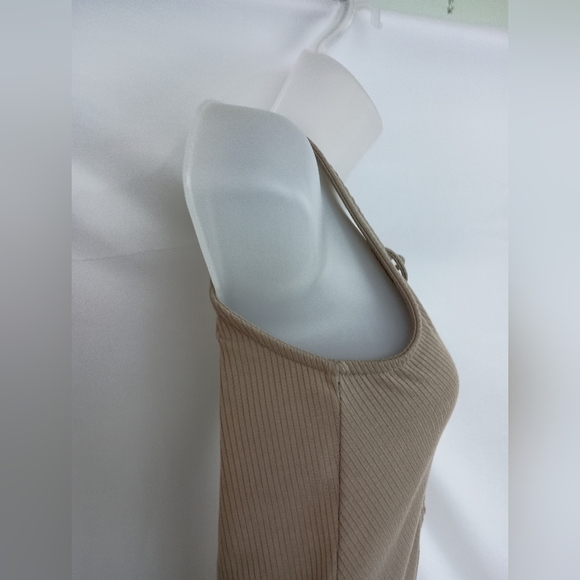 BKE Sexy Barbiecore Tan Lace-Up Summer Casual Tank Top (#1,355) - Picture 5 of 7